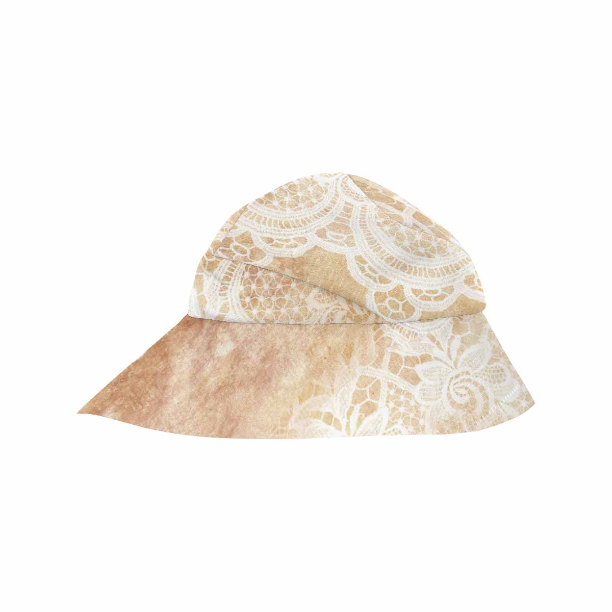 Victorian lace print, wide brim sunvisor Hat, outdoors hat, design 30