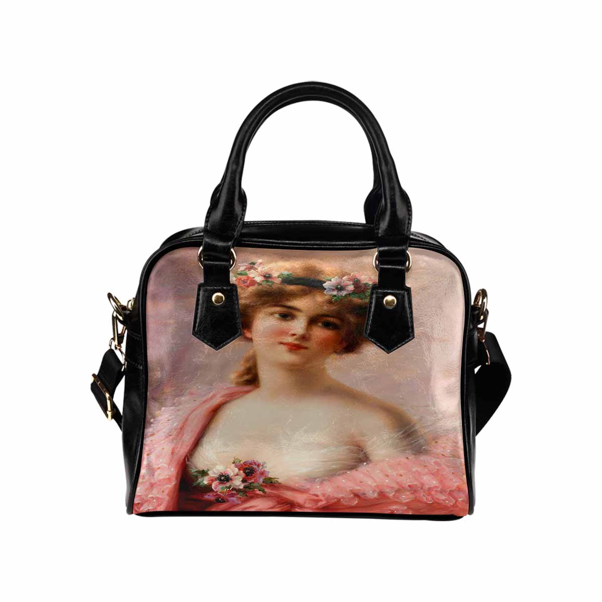 Victorian Lady design handbag, Mod 19163453, Young Girl with Anemones