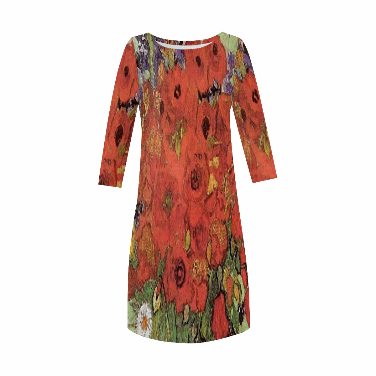 Vintage floral loose dress, model D29532 Design 47