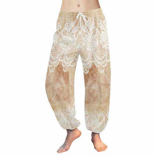 Victorian lace print Haram pants, loose comfy pants design 30