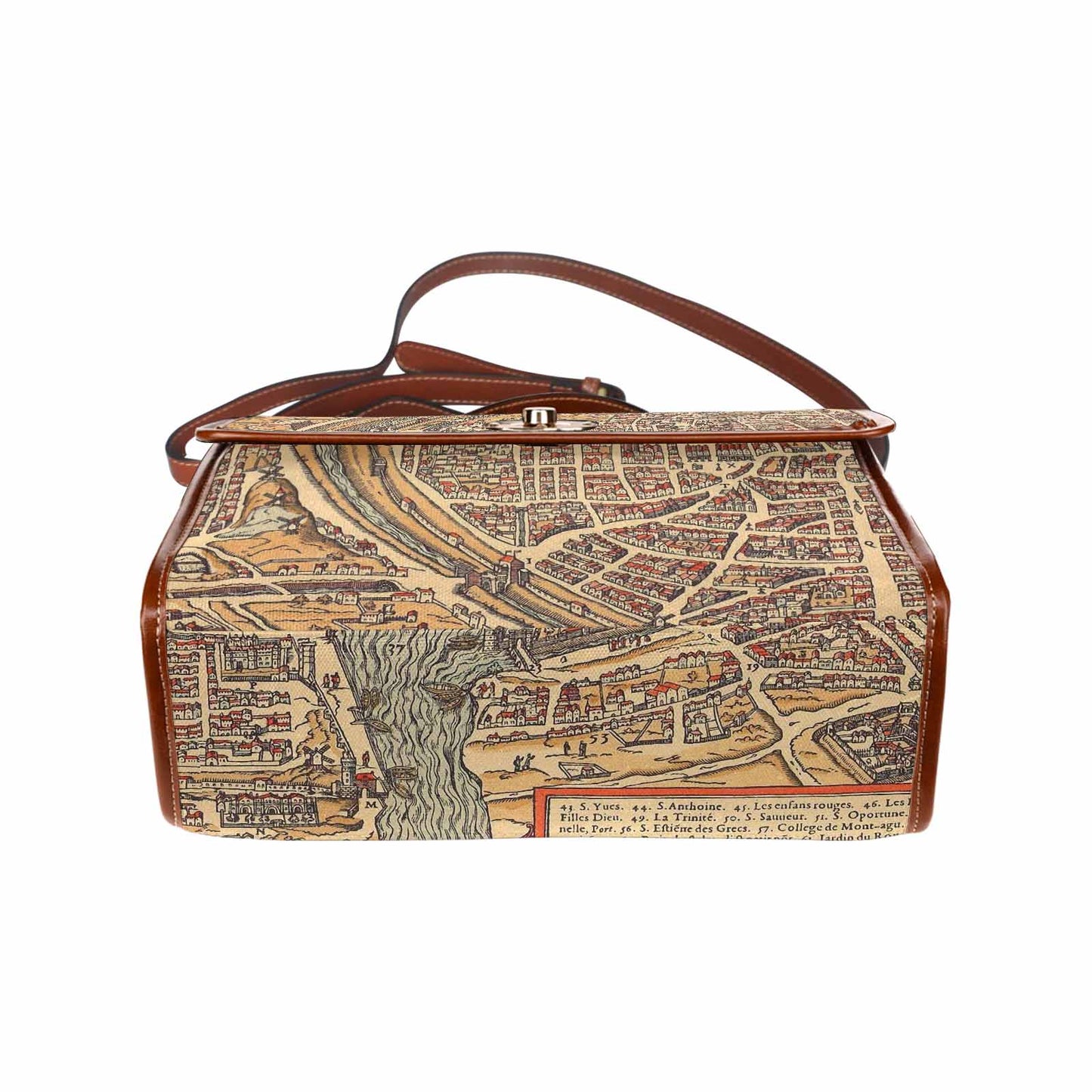 Antique Map Handbag, Model 1695341, Design 49
