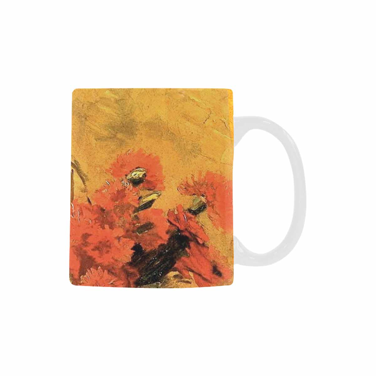 Vintage floral coffee mug or tea cup, Design 61