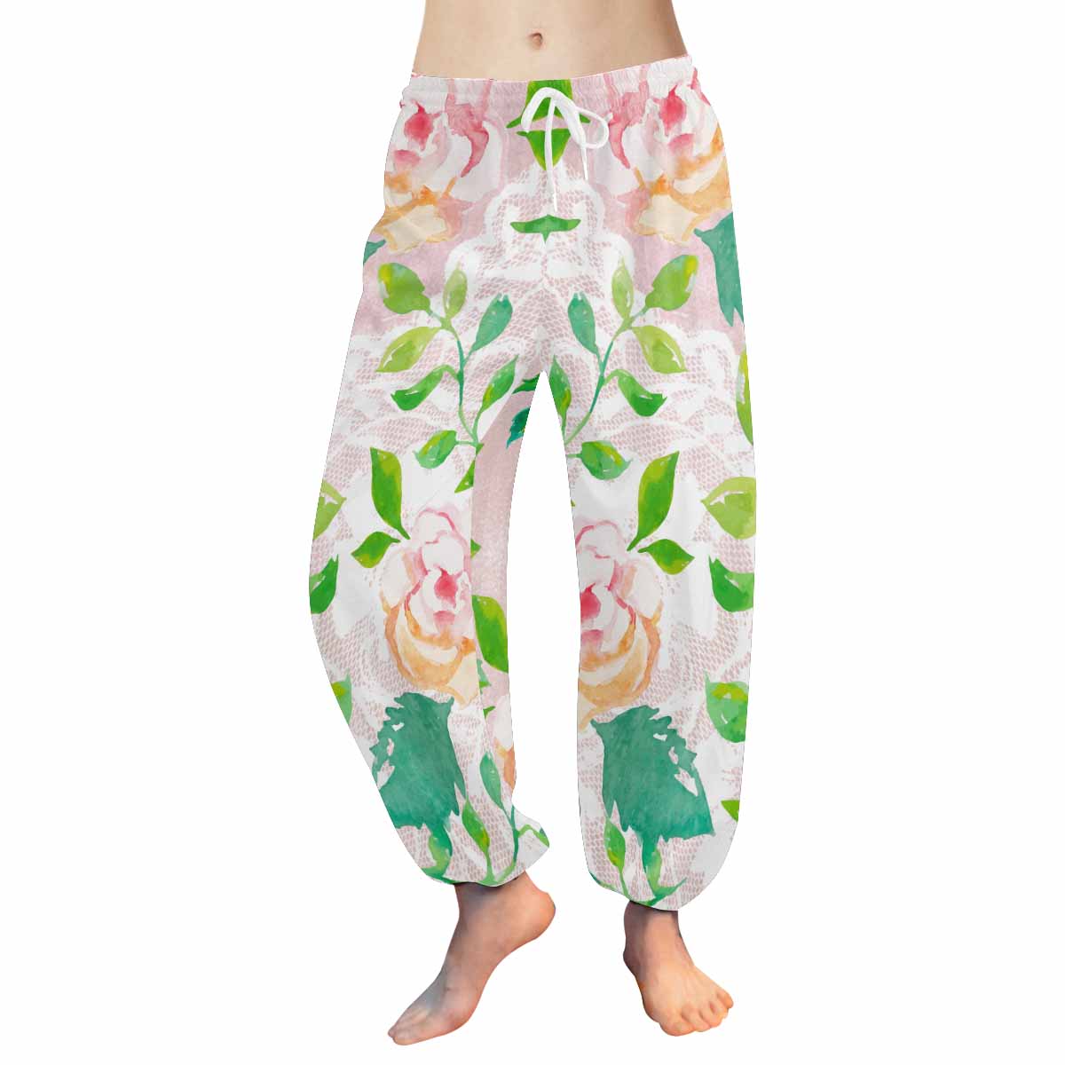 Victorian lace print Haram pants, loose comfy pants design 21