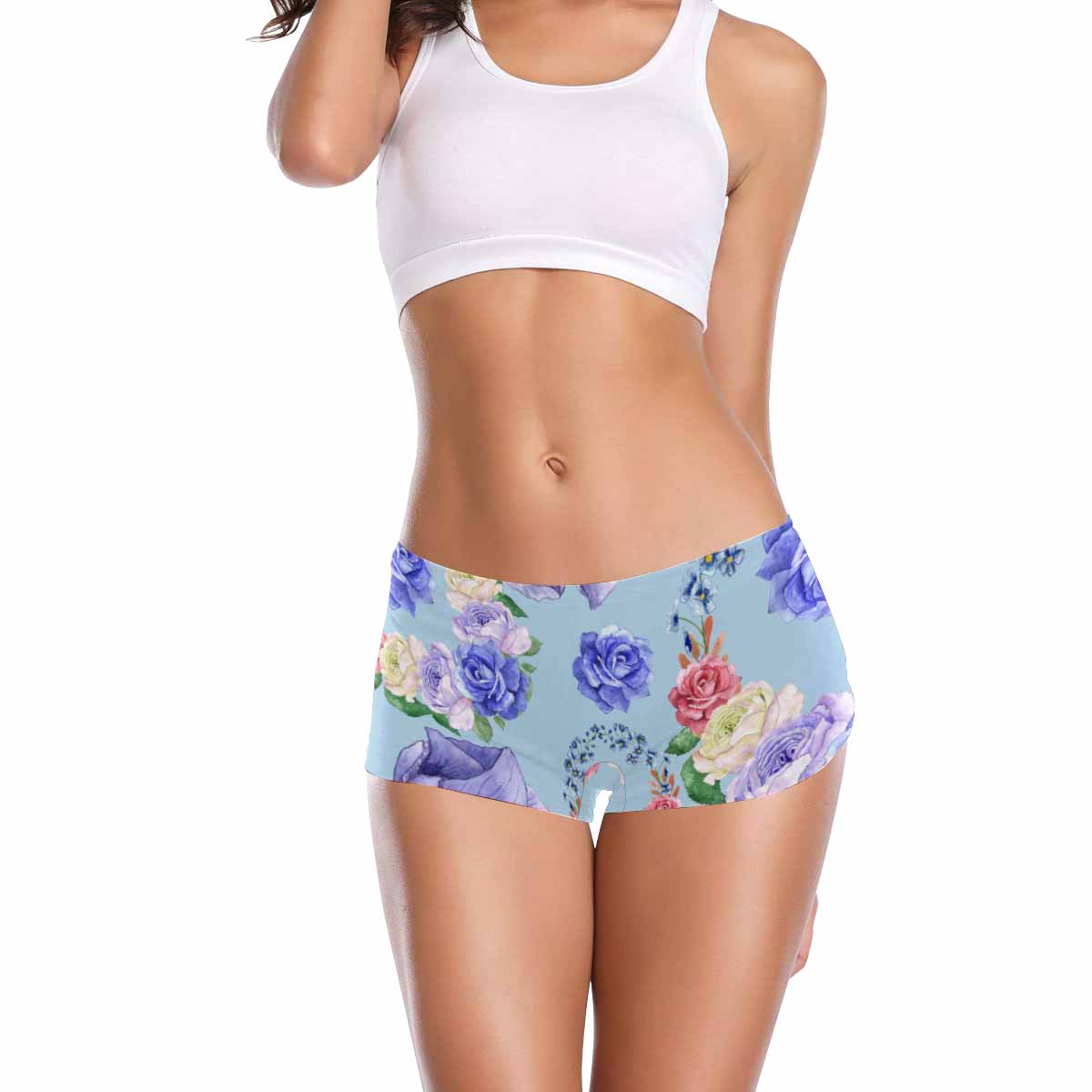 Floral 2, boyshorts, daisy dukes, pum pum shorts, panties, design 59