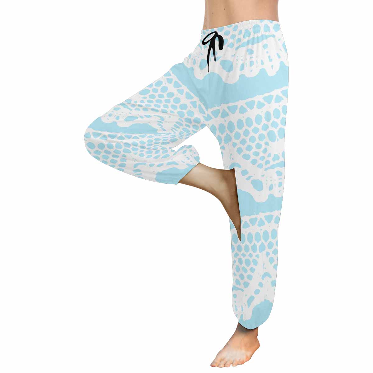 Victorian lace print Haram pants, loose comfy pants design 08