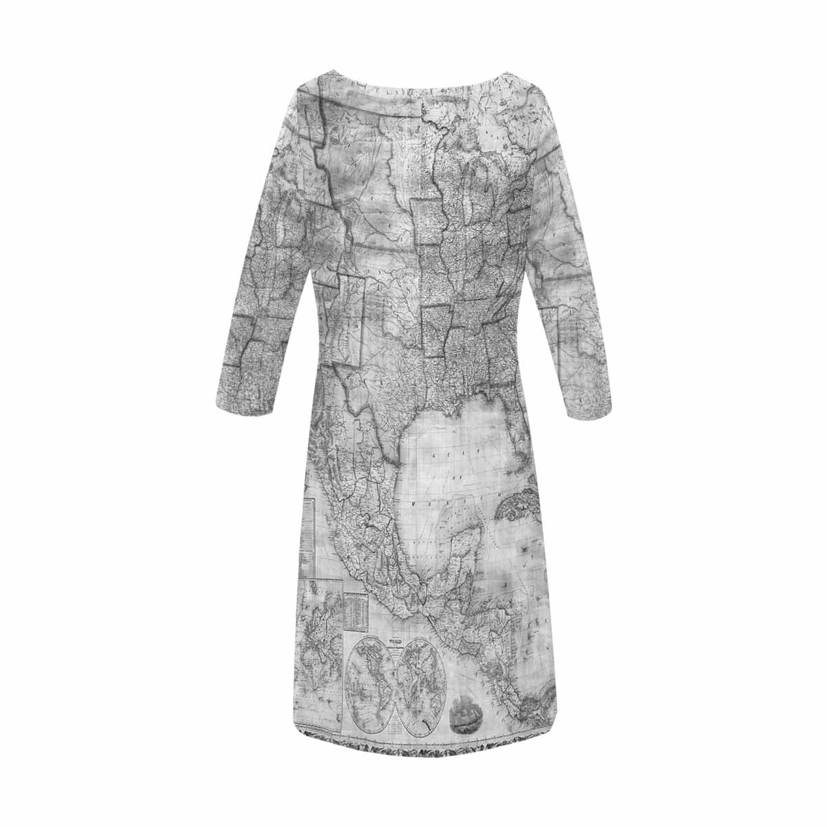 Antique Map loose dress, MODEL 29532, design 19
