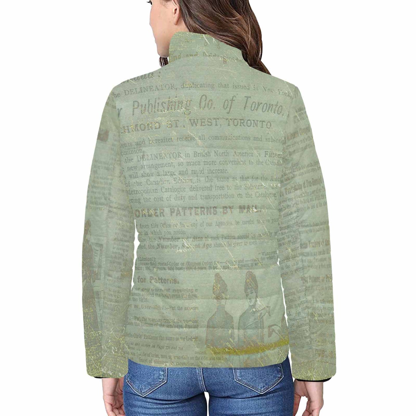 Antique general print quilted jacket, design 38