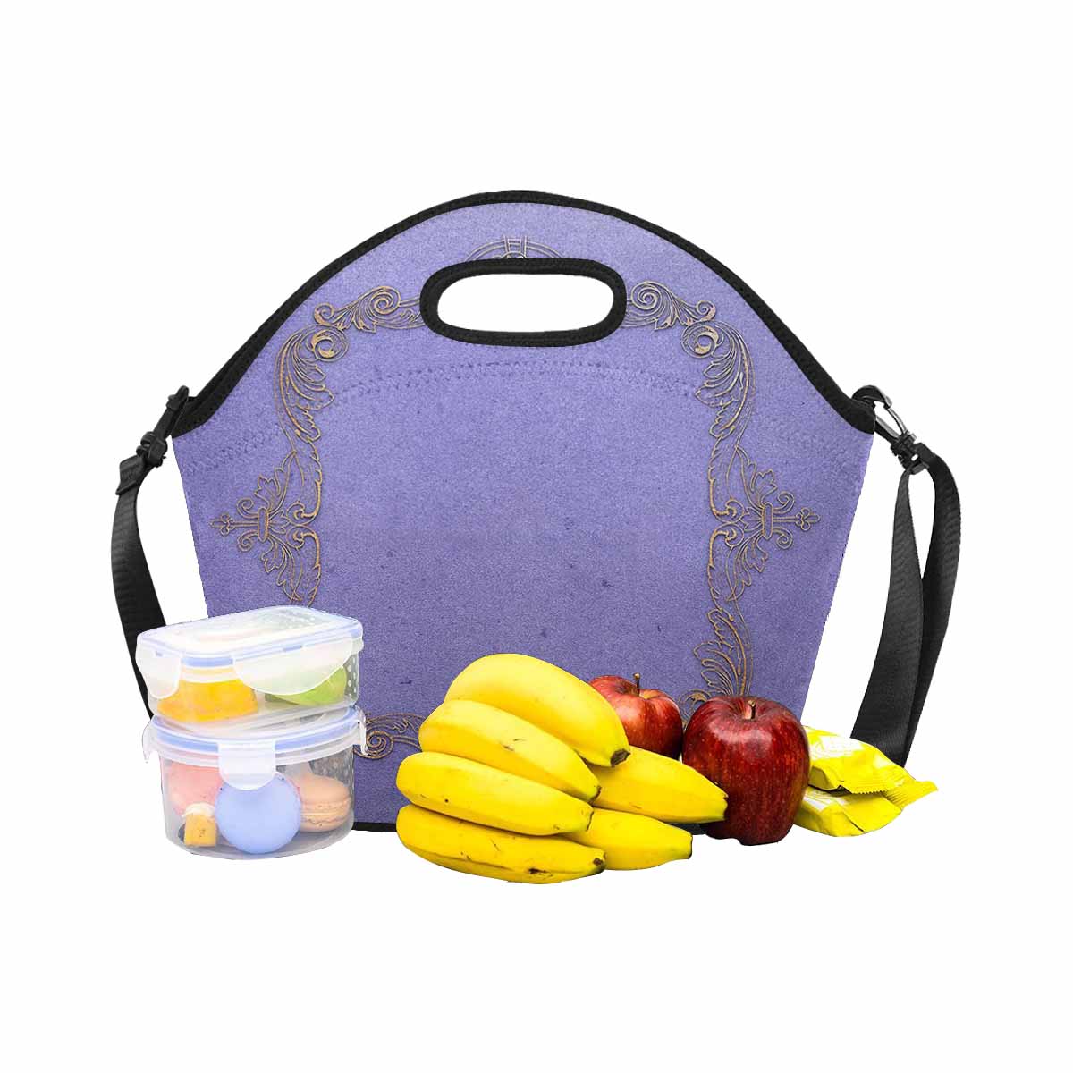 Antique general print, insulated lunch bag, design 45