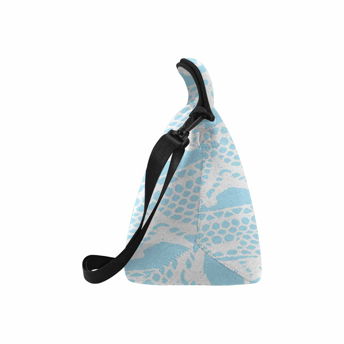 Victorian lace print insulated lunch bag, design 08