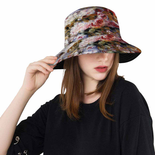 Vintage floral unisex bucket boonie Hat, outdoors hat, Design 12   Unisex Bucket Boonie Hat