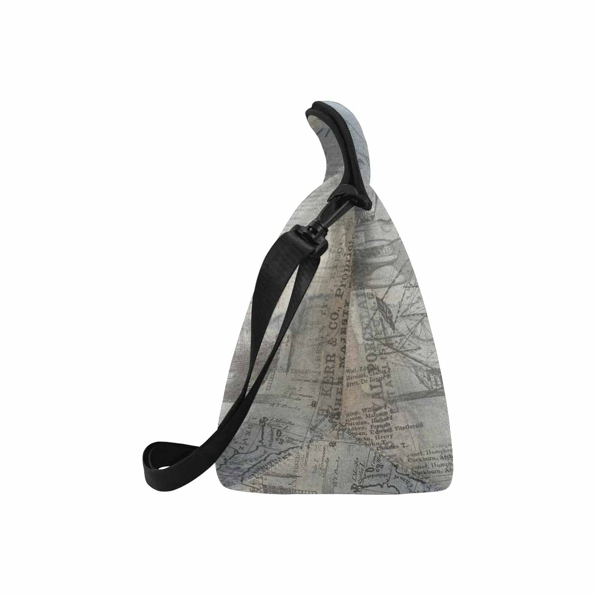 Antique general print, insulated lunch bag, design 33