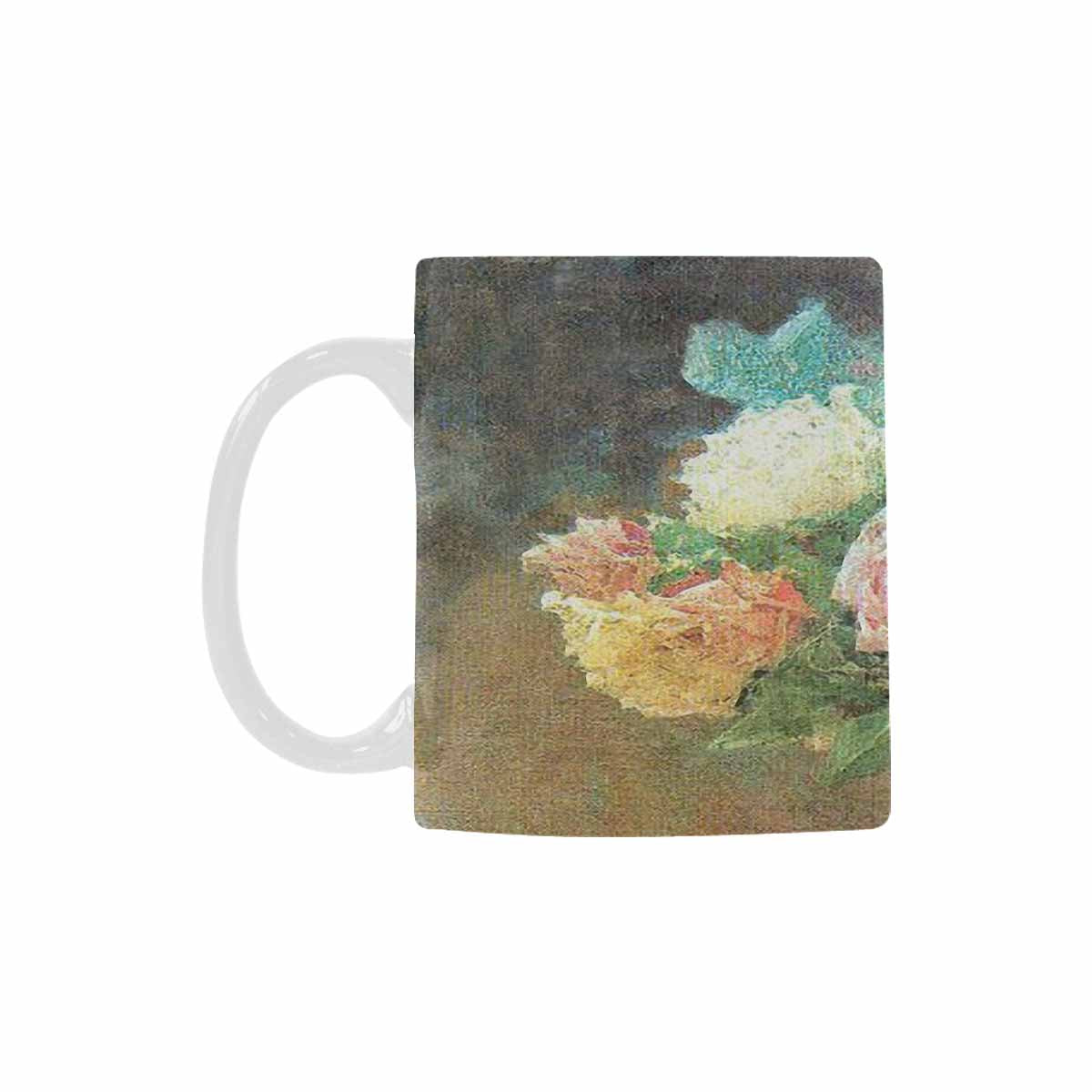 Vintage floral coffee mug or tea cup, Design 29
