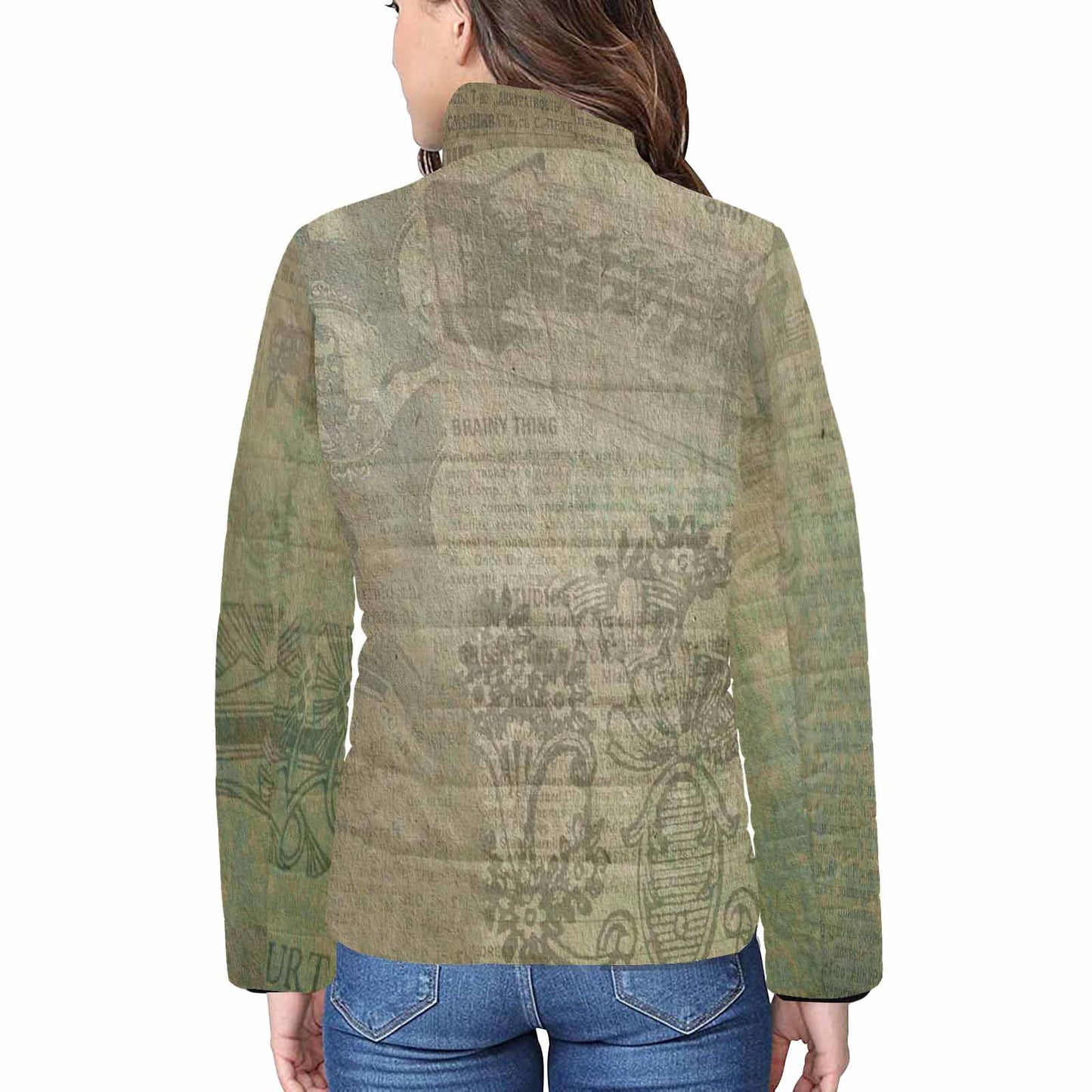 Antique general print quilted jacket, design 32