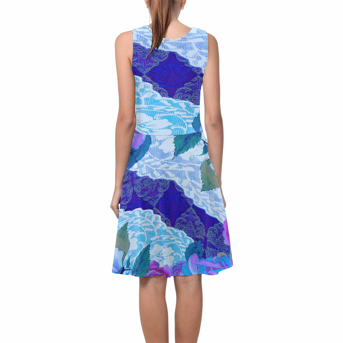 Victorian printed lace summer dress, Design 20