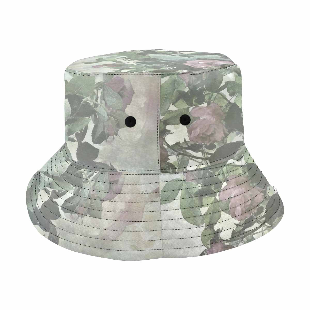Vintage floral unisex bucket boonie Hat, outdoors hat, Design 23