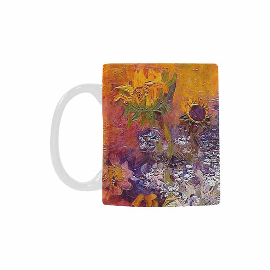 Vintage floral coffee mug or tea cup, Design 54