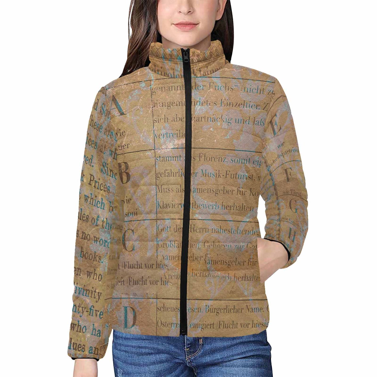 Antique general print quilted jacket, design 29