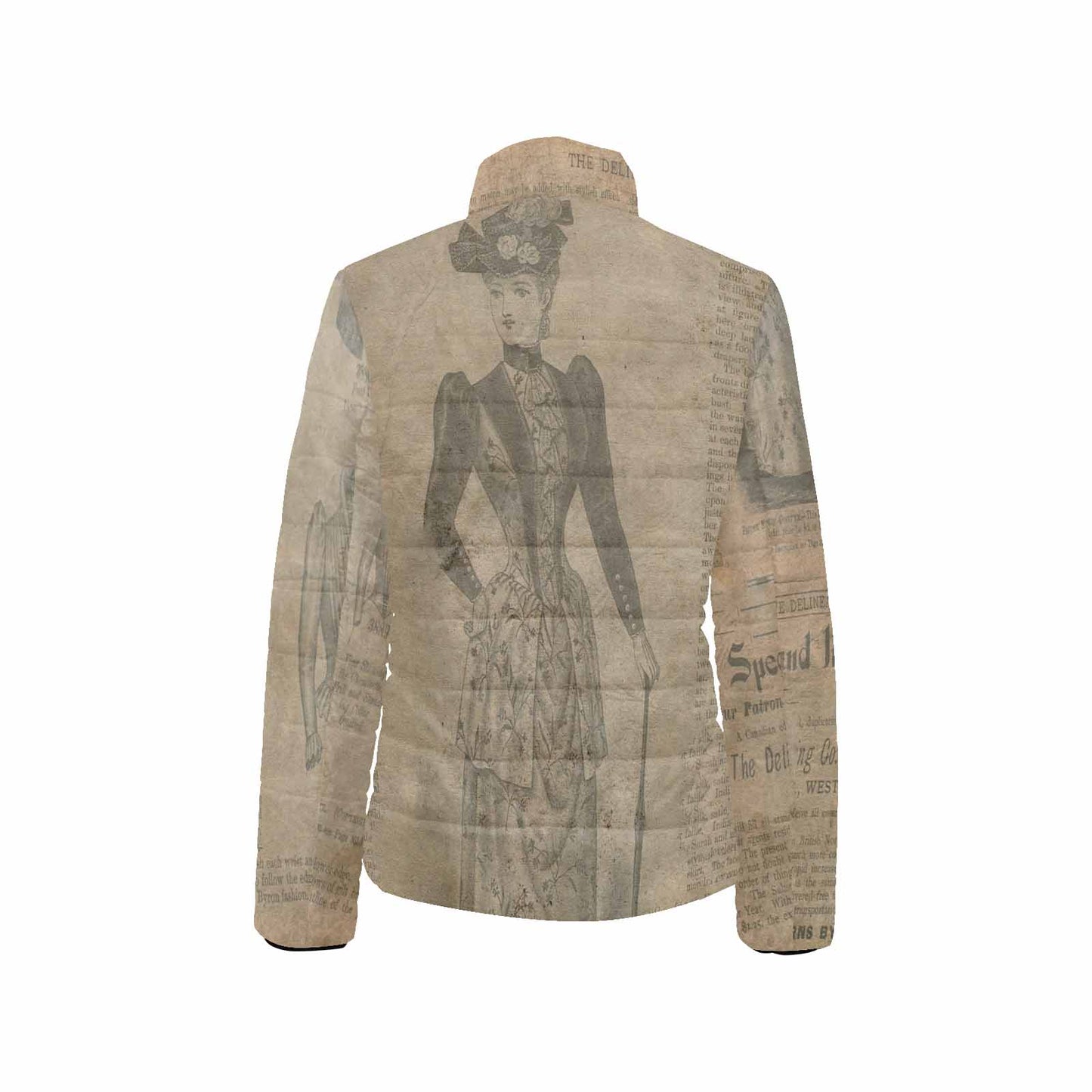 Antique general print quilted jacket, design 36