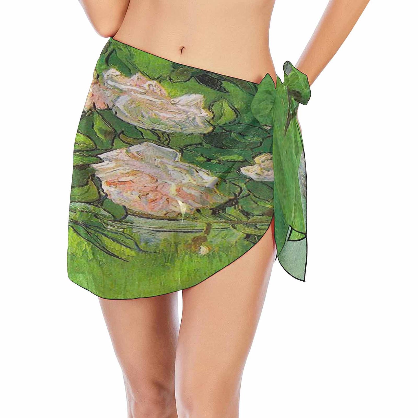 Vintage floral, beach sarong, beach coverup, swim wear, Design 06