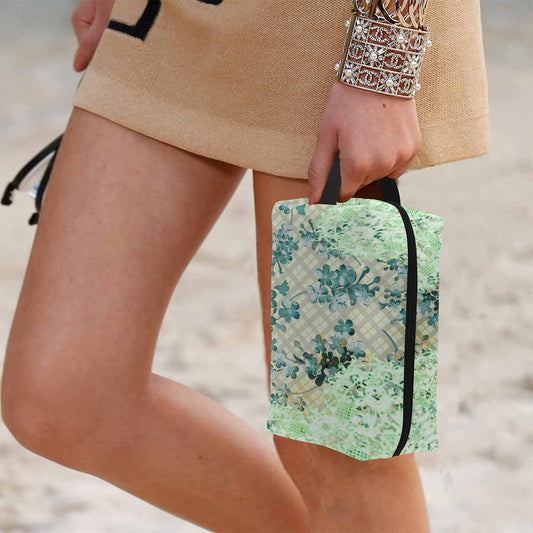 Victorian lace print toiletry comestic bag, design 53