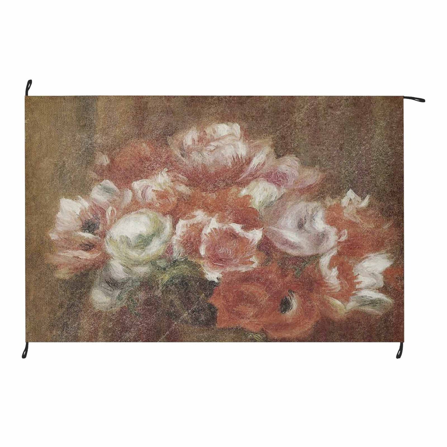 Vintage Floral waterproof picnic mat, 81 x 55in, Design 15