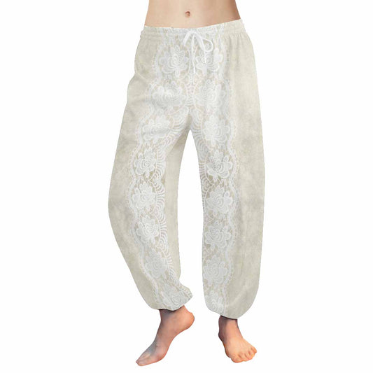 Victorian lace print Haram pants, loose comfy pants design 27