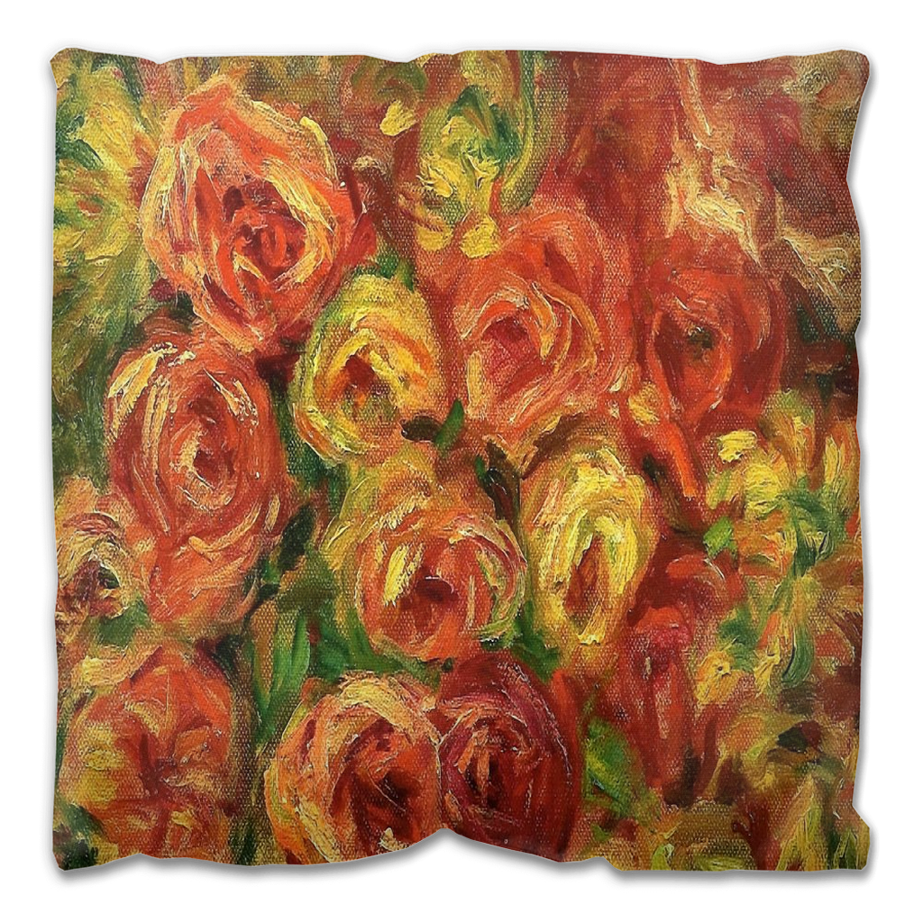 Vintage floral Outdoor Pillows, throw pillow, mildew resistance, various sizes, Design 18