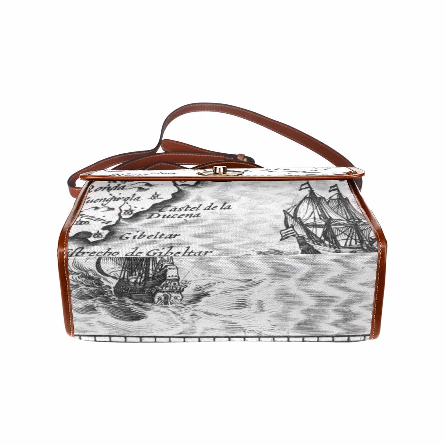 Antique Map Handbag, Model 1695341, Design 23