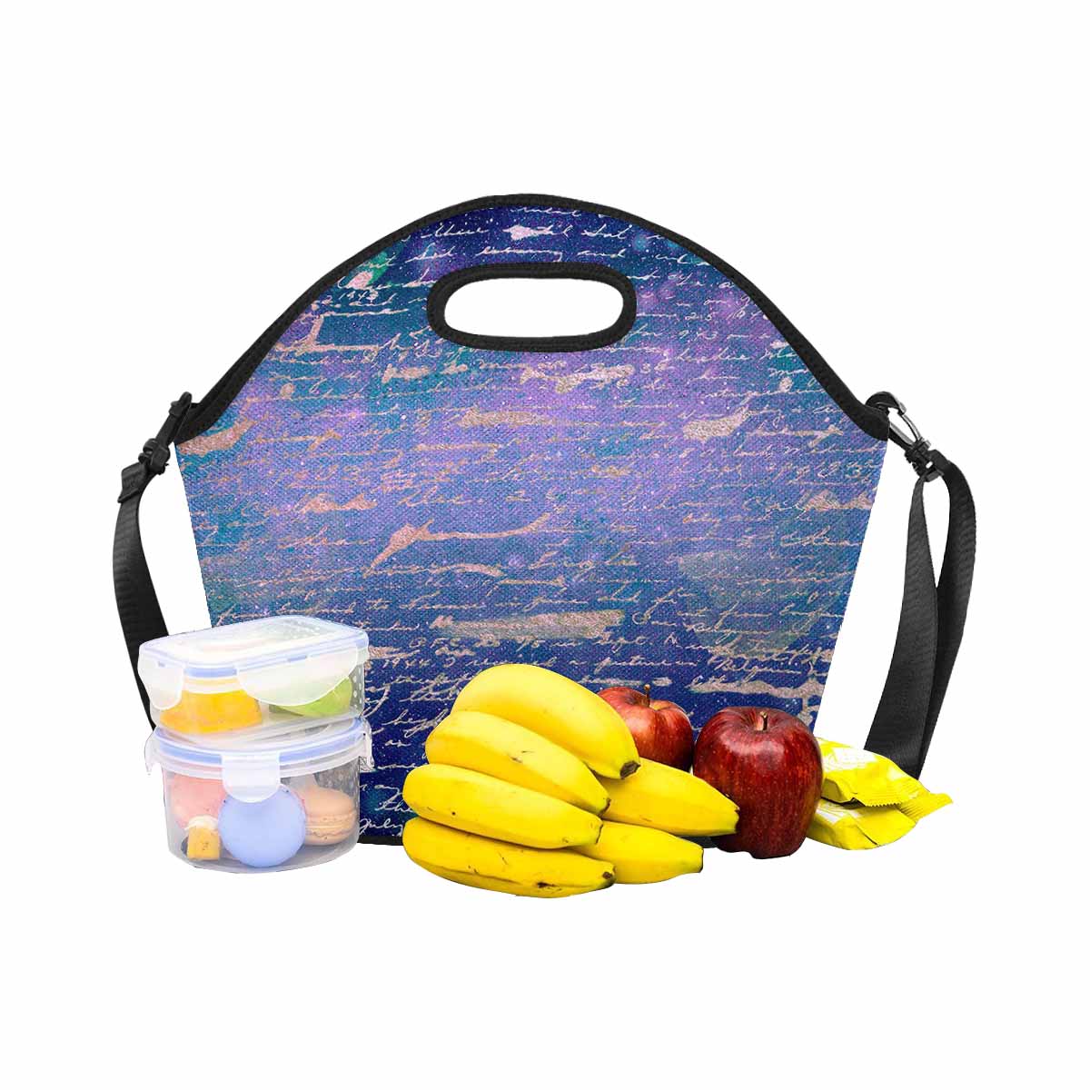 Antique general print, insulated lunch bag, design 52