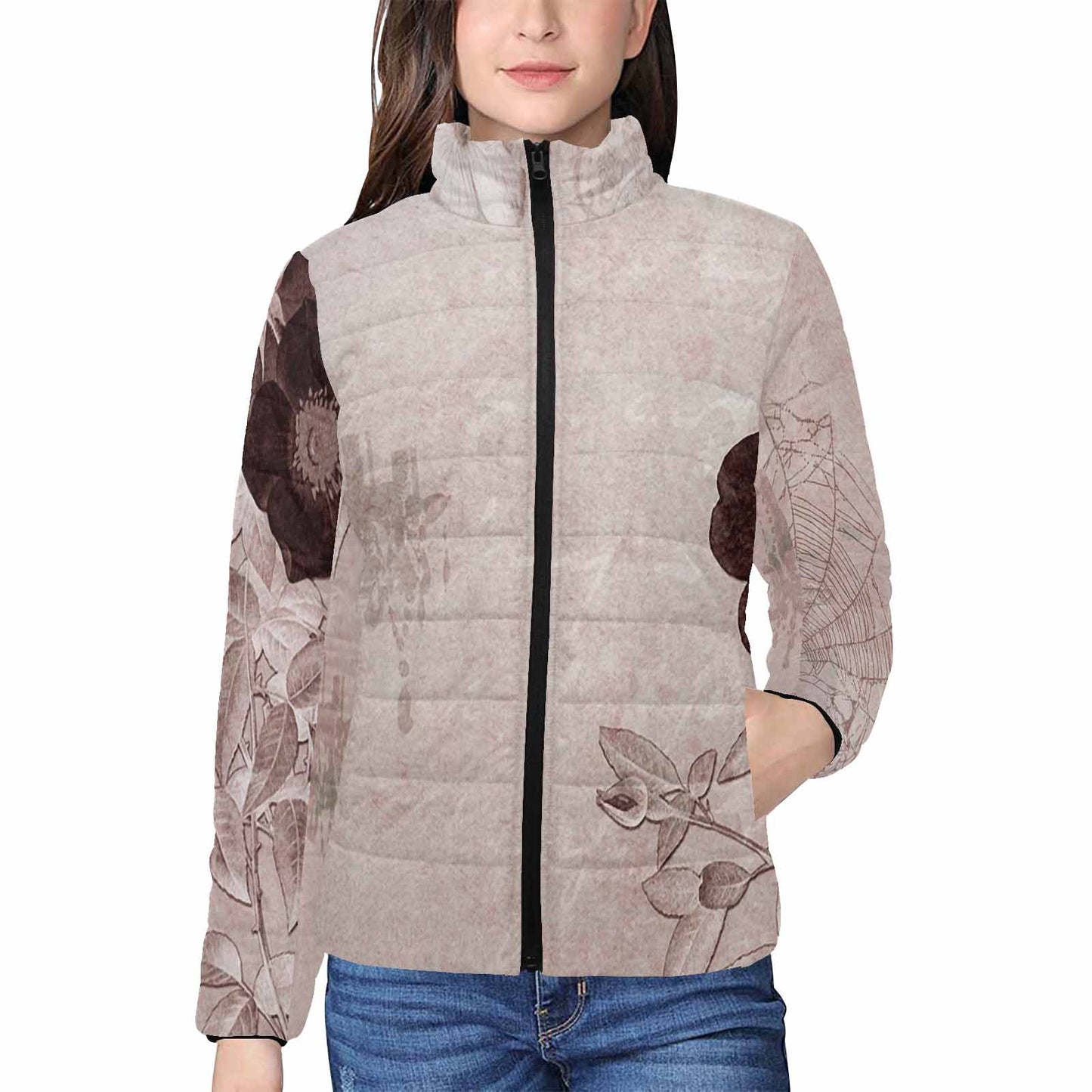 Antique general print quilted jacket, design 14