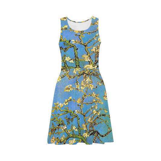Vintage floral short summer flare dress,  XS to 3XL plus size, model D09534 Design 20