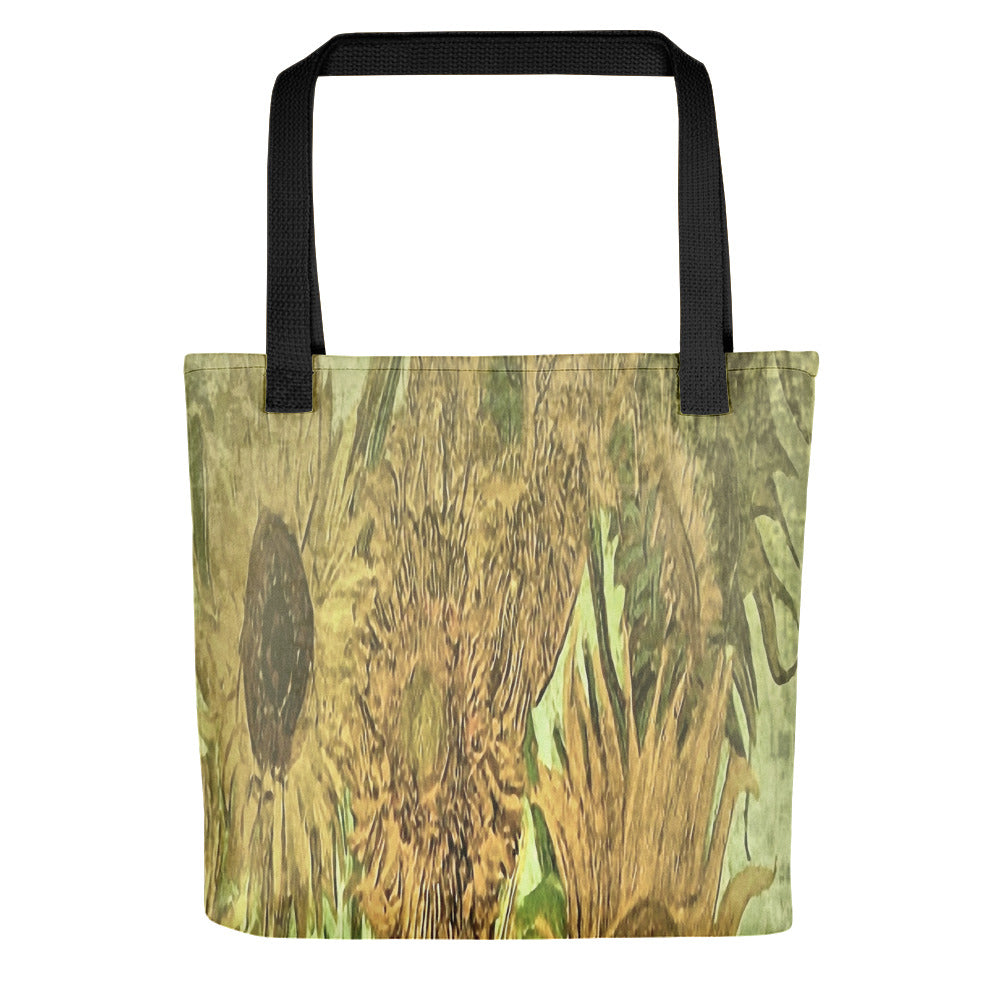 Vintage floral casual tote bag, beach bag, 15 x 15 inch, Design 48x