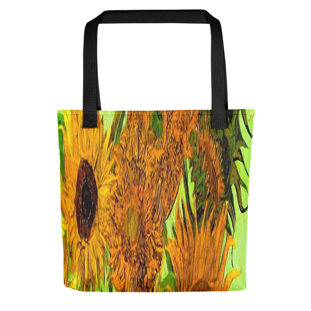Vintage floral casual tote bag, beach bag, 15 x 15 inch, Design 48