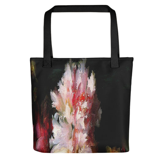 Vintage floral casual tote bag, beach bag, 15 x 15 inch, Design 30
