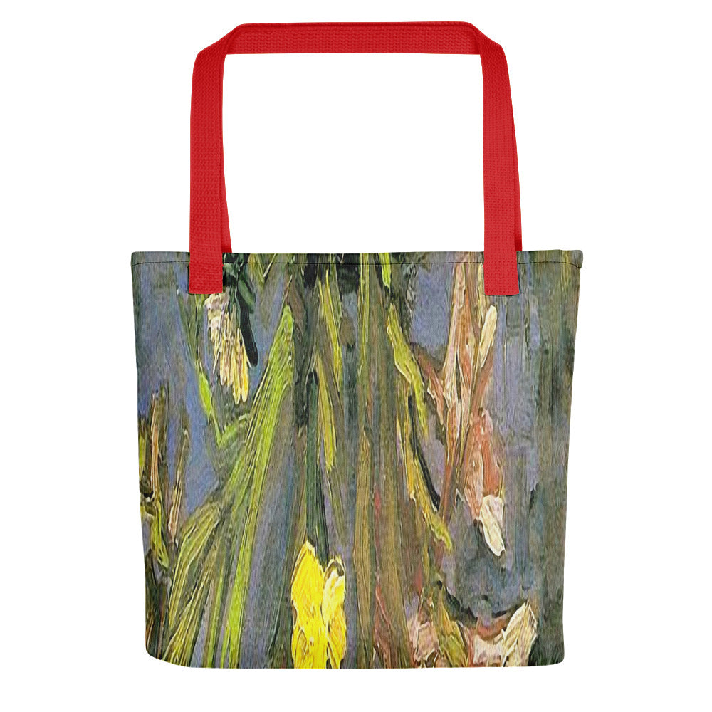 Tote bag Vintage floral casual tote bag, beach bag, 15 x 15 inch, Design 59