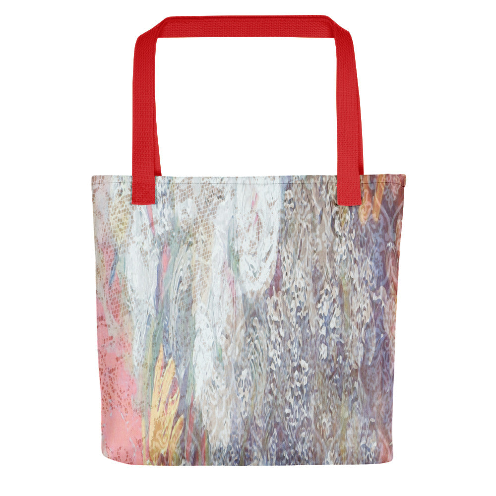 Vintage floral casual tote bag, beach bag, 15 x 15 inch, Design 54x
