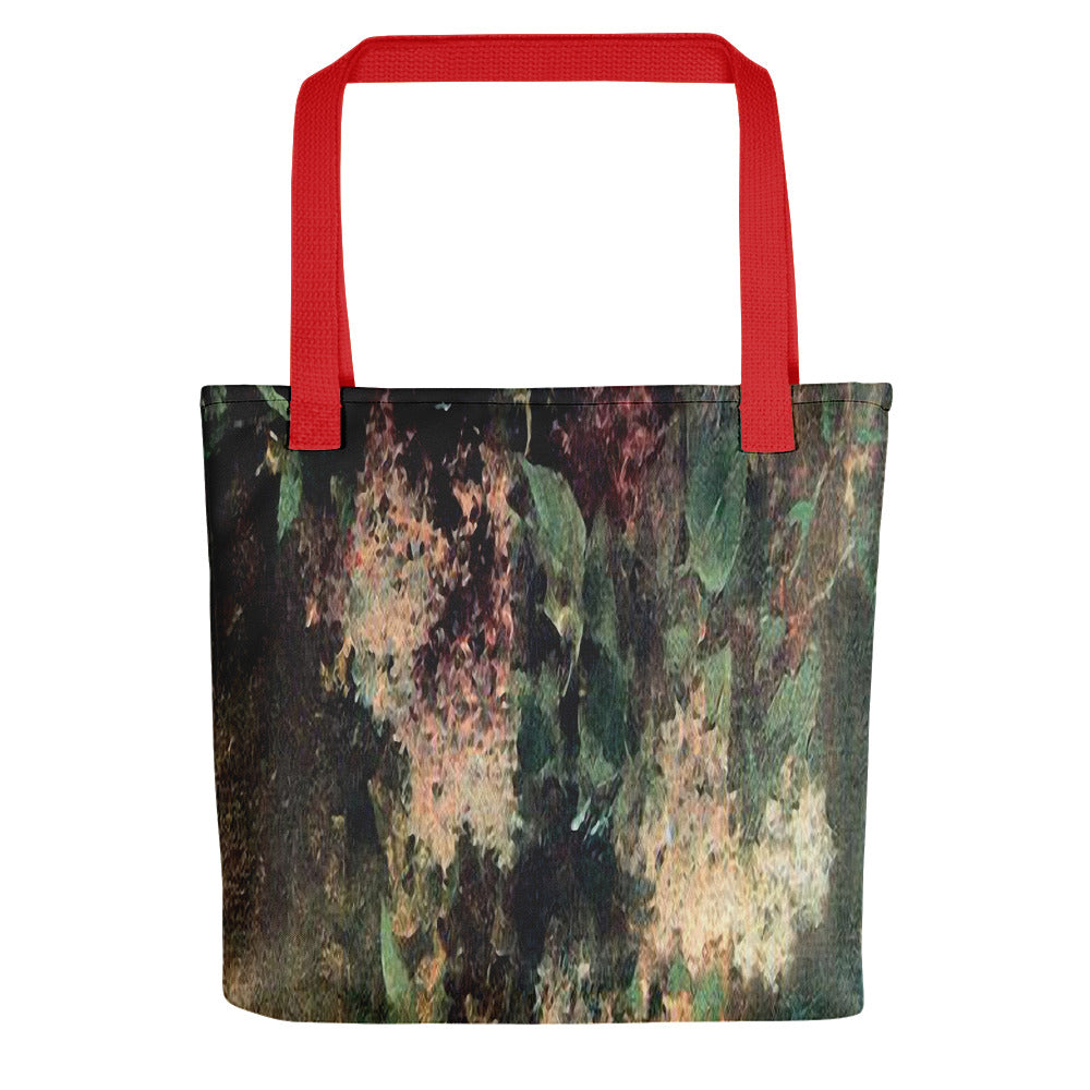 Tote bagVintage floral casual tote bag, beach bag, 15 x 15 inch, Design 34