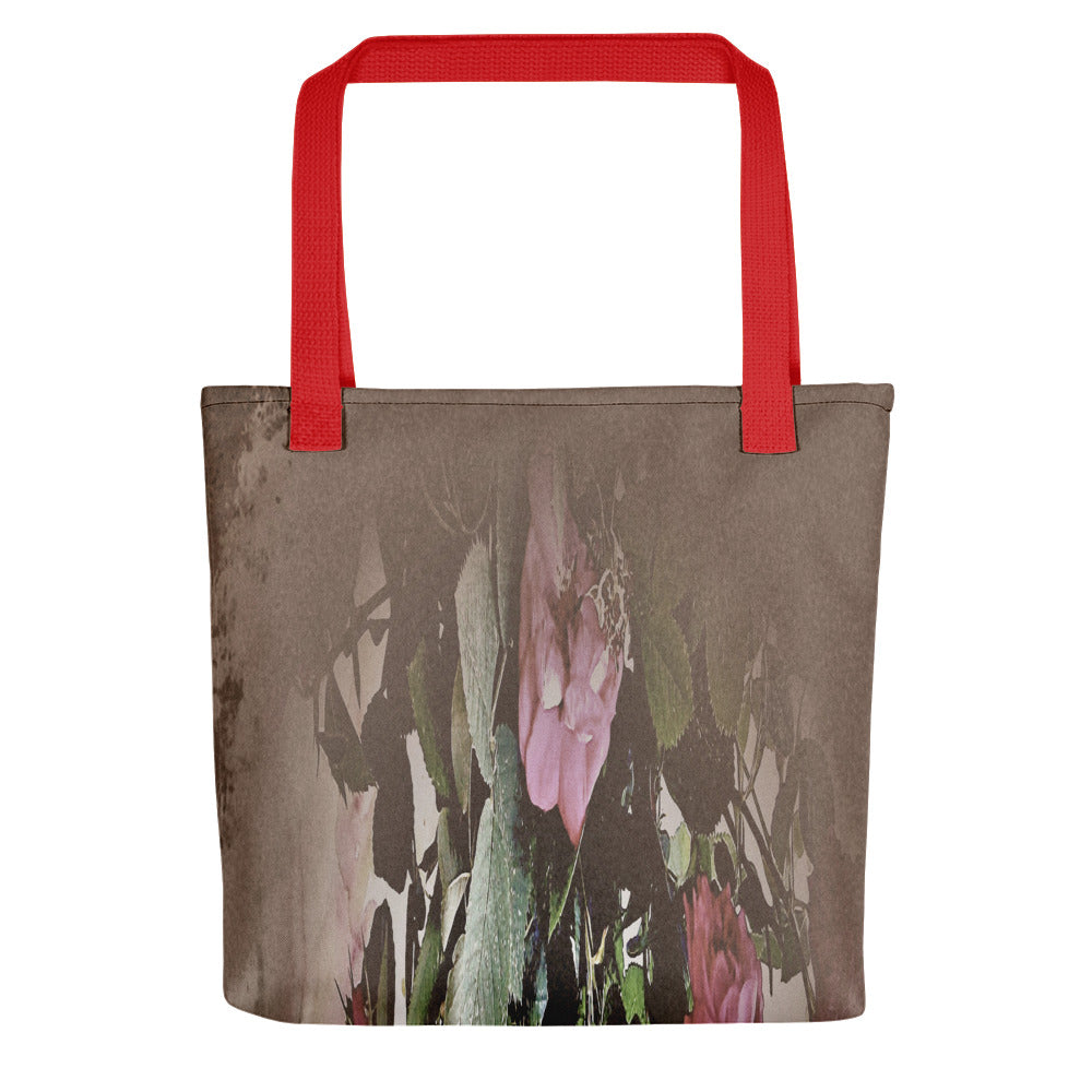 Vintage floral casual tote bag, beach bag, 15 x 15 inch, Design 22x