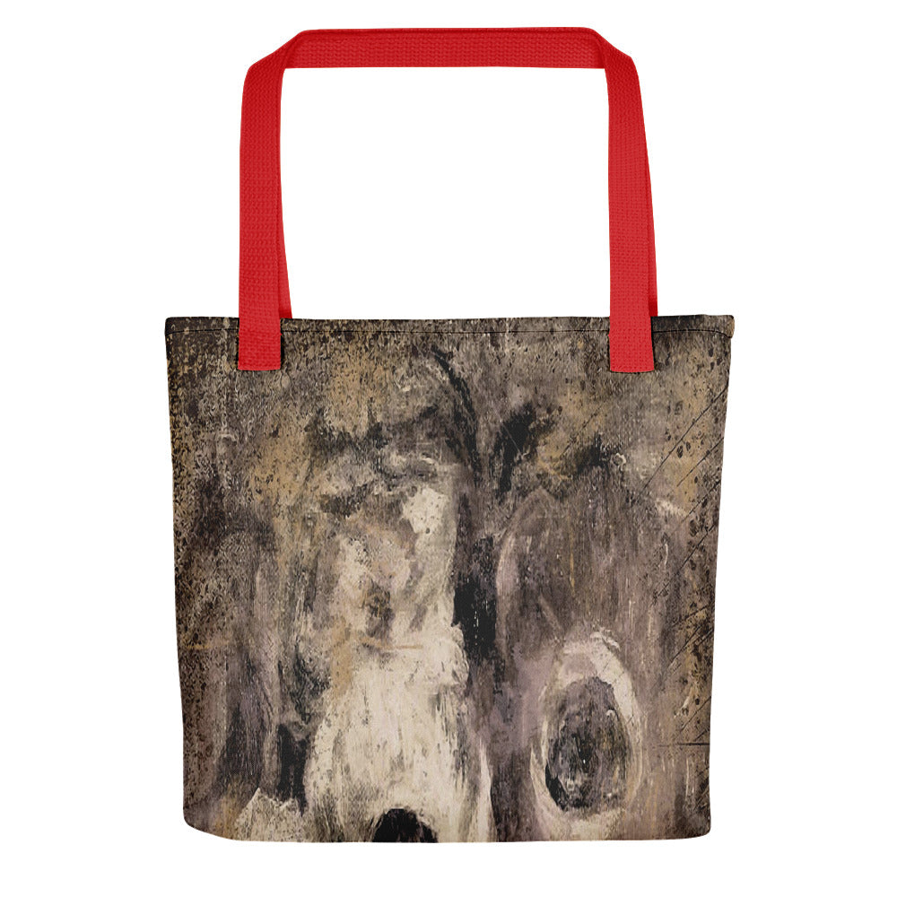 Vintage floral casual tote bag, beach bag, 15 x 15 inch, Design 16