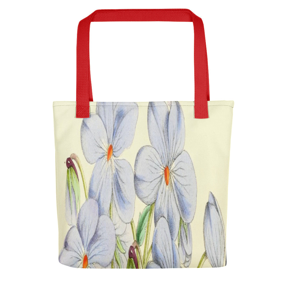 Vintage floral casual tote bag, beach bag, 15 x 15 inch, Design 13