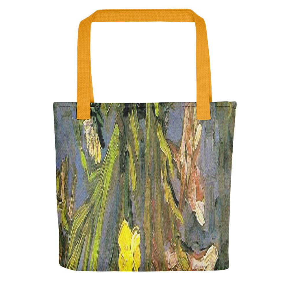 Tote bag Vintage floral casual tote bag, beach bag, 15 x 15 inch, Design 59