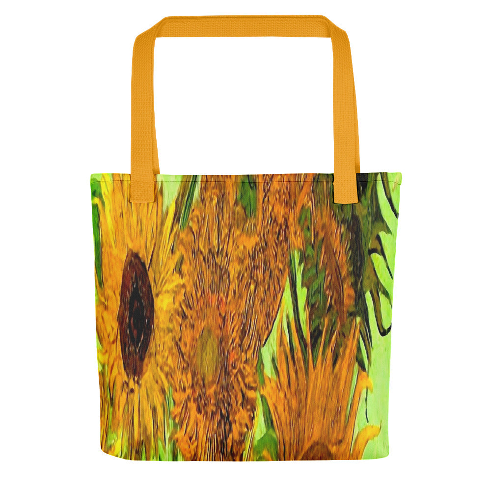 Vintage floral casual tote bag, beach bag, 15 x 15 inch, Design 48