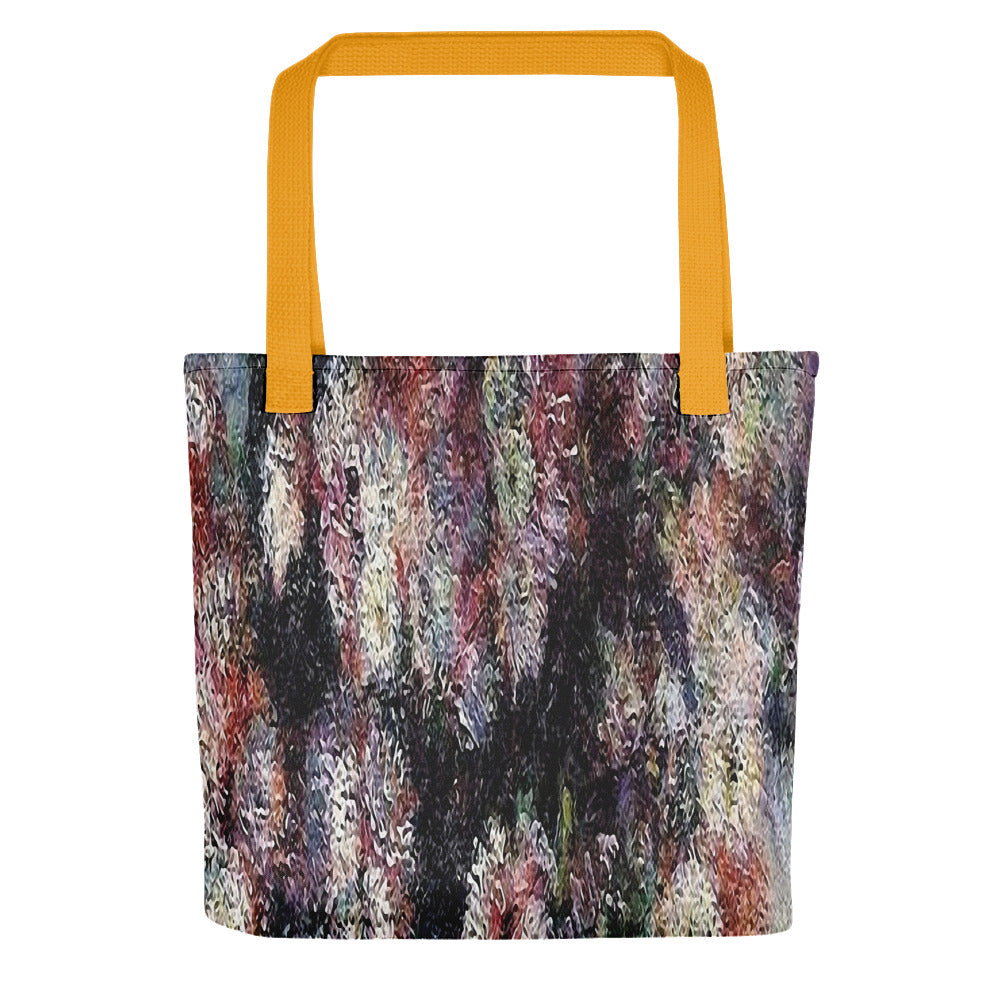 Vintage floral casual tote bag, beach bag, 15 x 15 inch, Design 44