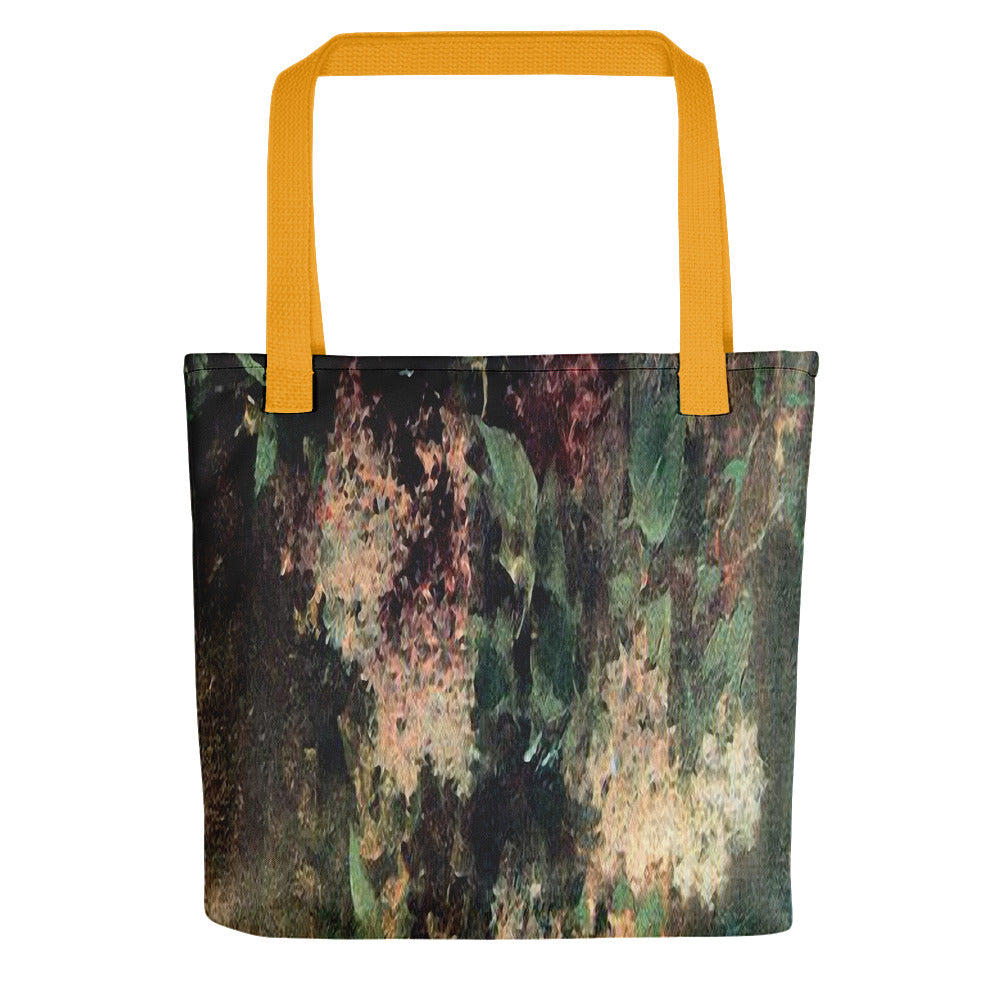 Tote bagVintage floral casual tote bag, beach bag, 15 x 15 inch, Design 34