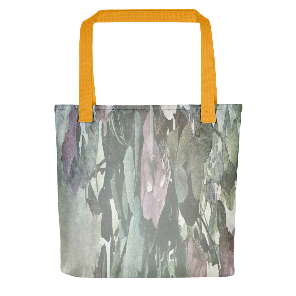Vintage floral casual tote bag, beach bag, 15 x 15 inch, Design 23
