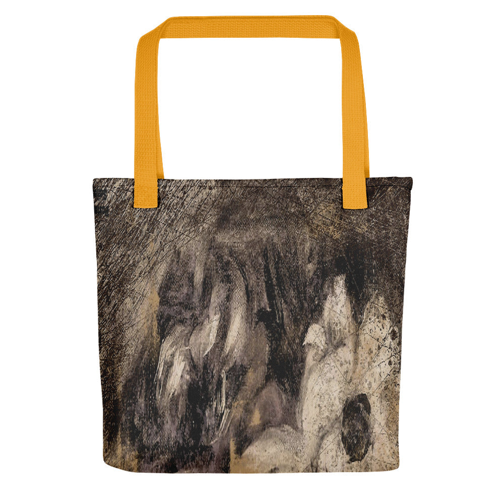 Vintage floral casual tote bag, beach bag, 15 x 15 inch, Design 16