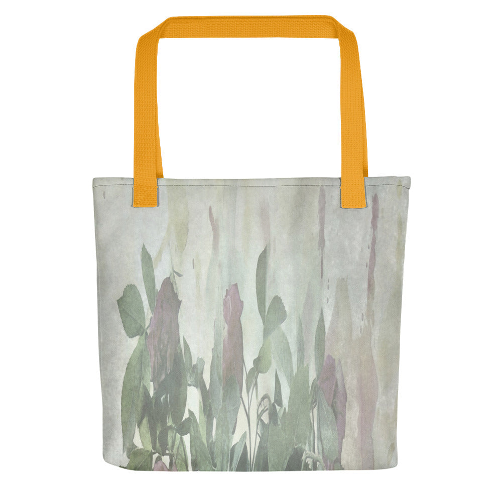 Vintage floral casual tote bag, beach bag, 15 x 15 inch, Design 23