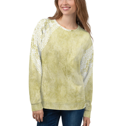 Lace Print sweatshirt, womens long sleeve top, Size XS to 3XL plus size, design 43