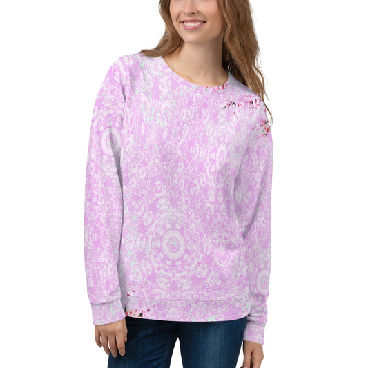Lace Print sweatshirt, womens long sleeve top, Size XS to 3XL plus size, design 09