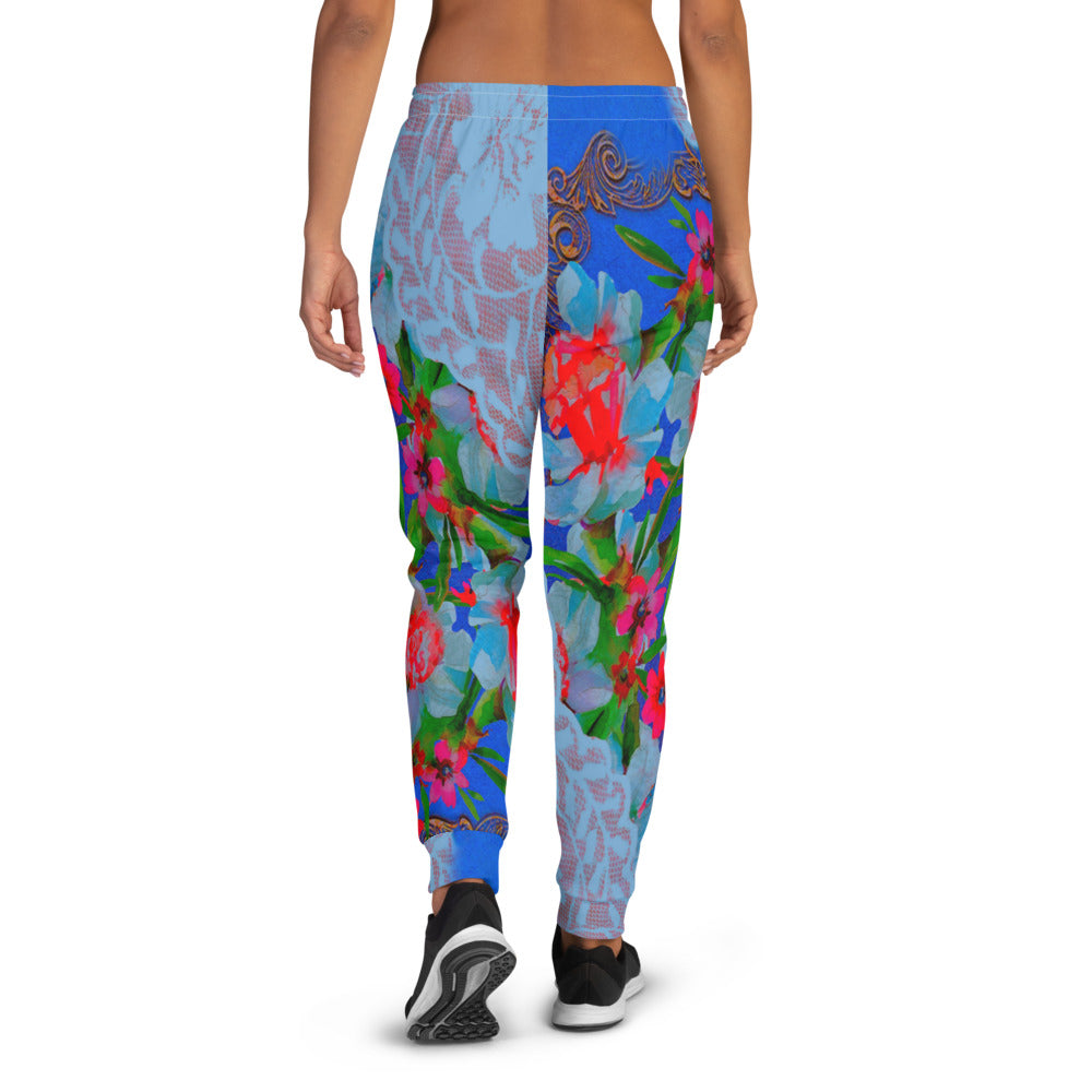 Victorian lace print sweatpants, womens joggers, Size XS to 3XL plus size, design  46